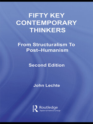cover image of Fifty Key Contemporary Thinkers